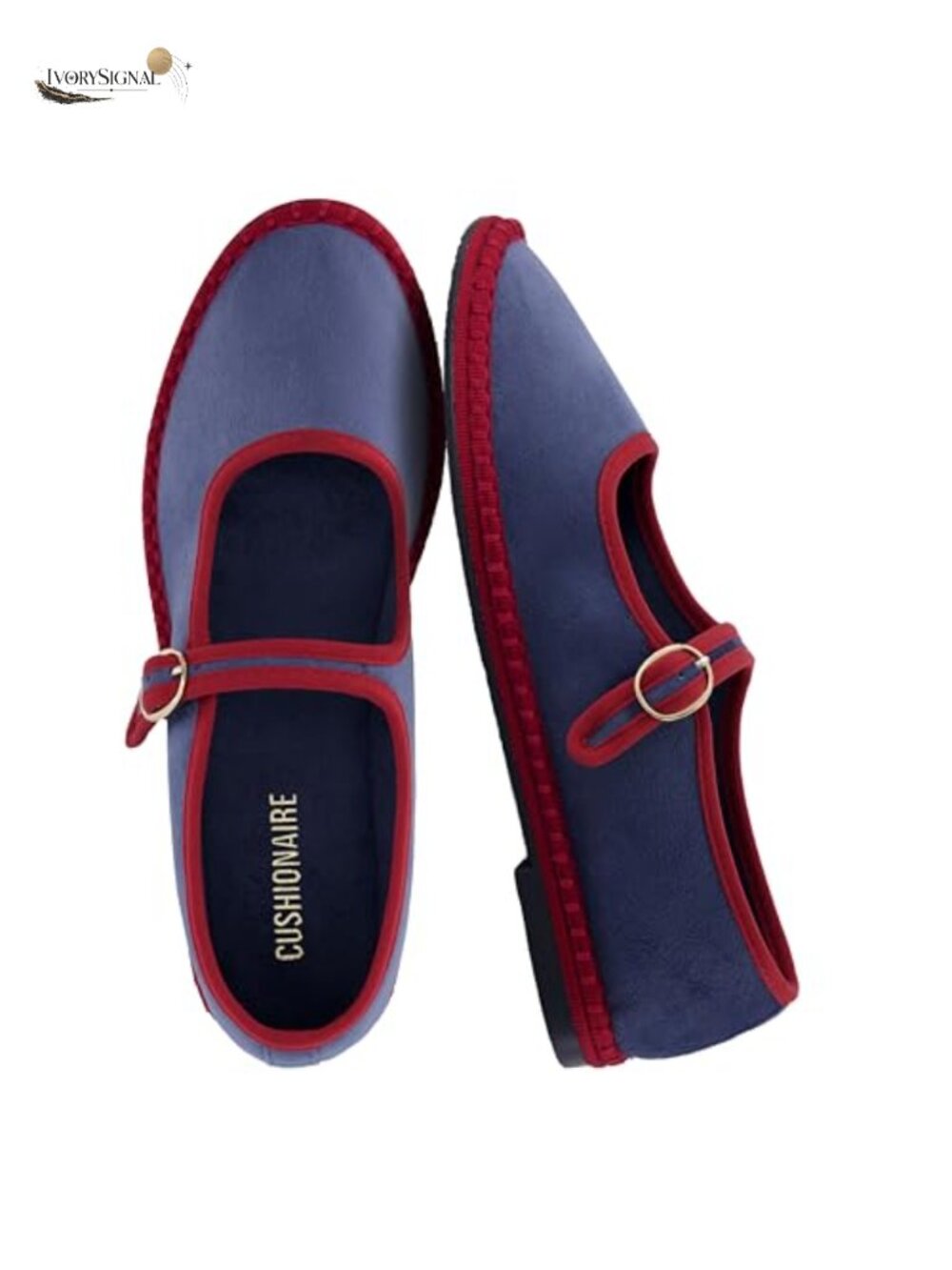 Mary Jane Ballet Flats Faux Suede Memory Foam Casual Shoes